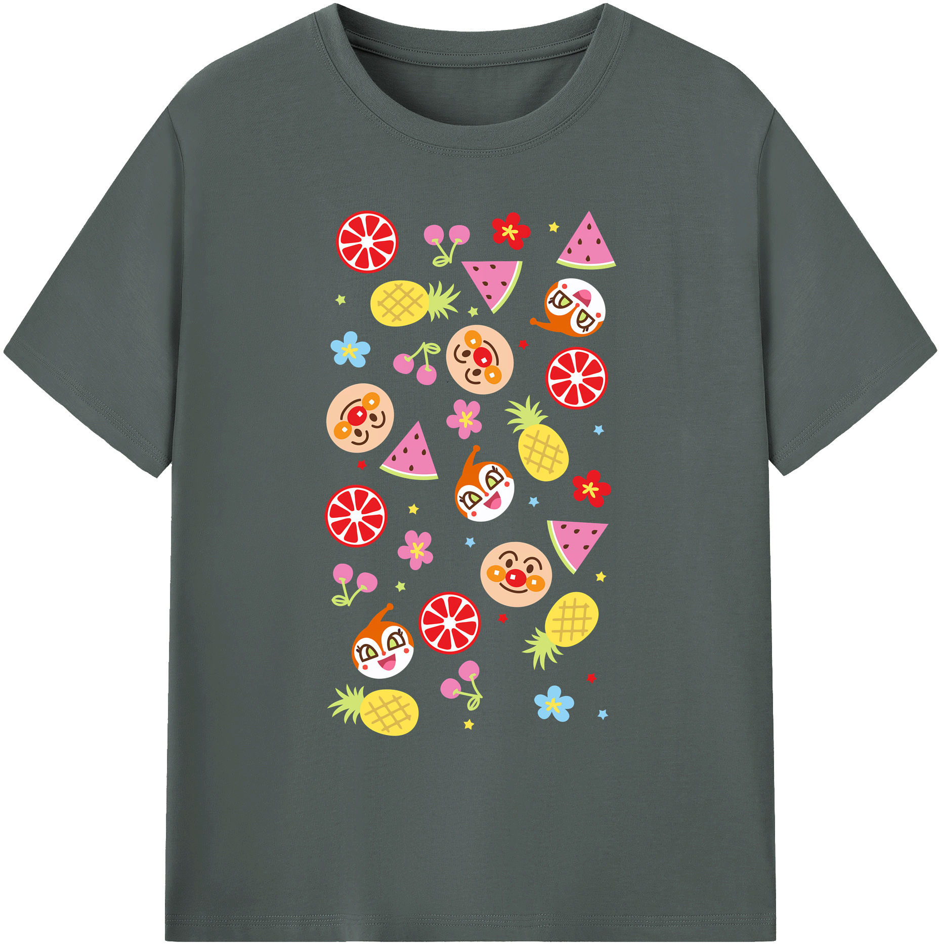 （画像用） アンパンマン Anpanman 綿100％ メンズ半袖Tシャツ｜肌触りやわらか＆通気性